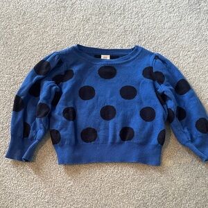 GAP Blue Sweater with Black Dots